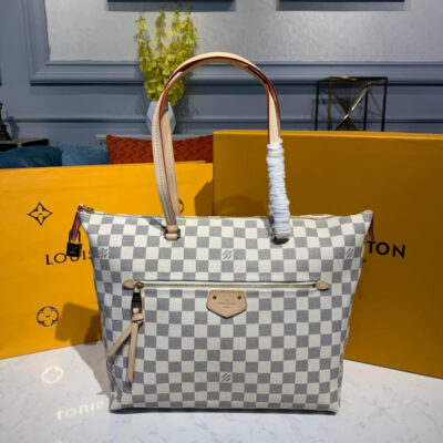 Replica Louis Vuitton Damier Azur Canvas Iena Mm N44040